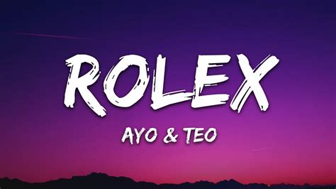 rolex am arm lyrics|teo and ayo rolex lyrics.